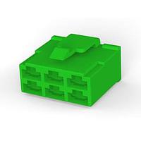 AMP Connectors - TE Connectivity 171898-4 Housing 250SER PLUG HSG 6P GRN