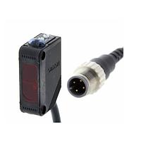 OMRON E3Z-D62 Compact Photoelectric Sensor (1000 mm, NPN, M12 pigtail, Protective tube cable)