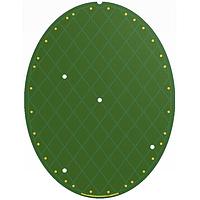 Azoteq TPE60-P201-S Capacitive Trackpad 60mmx45,84mm Ellisoid, Performance Line, Hotbar as solder pads, Standard Gestuers output on I/Os