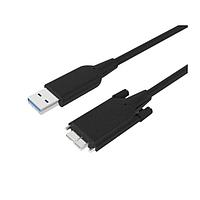 EverPro EPIUH62-A0B3K010M Fiber Optic Cable Assemblies USB 3.1 Gen 1, 5Gbps, Type A male and micro-B connectors,  High Flex Active Optical Cable - 10m, OD 4.8mm {up to 20m}