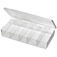 Flambeau A215 Multiple Compartment Five-Compartment Box 6 3/4" X 3 3/16" X 1 3/16" (17.15 x 8.10 x 3.02 cm)