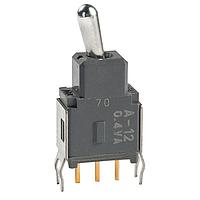 NKK Switches A12JB Process Sealed Subminiature Toggles SPDT ON-ON .248 BAT STRT BRKT PC .4VA