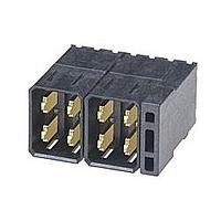 Molex 78347-2044 High Speed / Modular Connectors Impact Pwr 3Pr RAHdr w/HdnPF.76AuLF 8Ckt