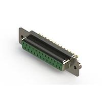 EDAC 628-M25-222-GN2 D-Sub Connectors - Standard Density Vertical Machined D-Sub Connector