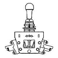 Honeywell 22AT72-S-E Toggle Switches Toggle SW DPDT 2POS SOLD TERM LOCKN LVR