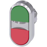 SIEMENS A6X30139054 Flat Button TWIN PUSHBUTTON. GREEN. RED