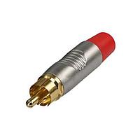 REAN RF2C-AU-2-D Plug RCA PLUG NICKEL/RED - BULK