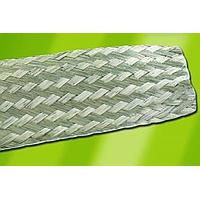 Alpha Wire 2144 SV005 Expandable Shield 0.375 inch Tinned Cooper Oval 46 Current Rating 100 ft Spool - Silver