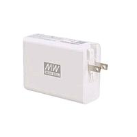 MEAN WELL NGE100U Fixed Plugs 100W 4-Port USB GaN fast charger US version W/USB C cable