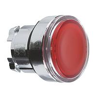 SCHNEIDER ZB4BA48 Momentary FLUSH W/ TRNSPRNT CAP, RED