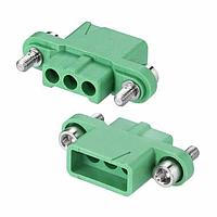 Harwin M300-2250396F2 Receptacle Housing M300, 3MM, 3P 1R FML HSG W/JSCREW