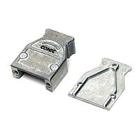 Amphenol CONEC 600X51109X EMI/RFI Shielded Backshell 9P METAL HOOD W/TWO SIDE CABLE EXIT