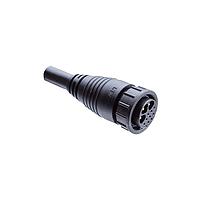 Amphenol LTW DCU-08AFEM-LL7B10 Sensor Cables / Actuator Cables Ceres, Large Size, Plastic, 20A+2A, 08 pins, Female Connector, Male (Power) + Female (Signal) Contact, Straight, 2 Points Lock, Overmolded, Length 10000mm, IP67