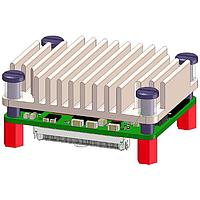 Trenz Electronic 26920 Spring-Loaded Heat Sink for Trenz Electronic Modules TE0600, spring-loaded embedded