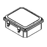 Bud Industries DPH-28727 PC Enclosure Gray Hinged Cover IP68 NEMA 6P PC Enclosure with Adjustable panel height  (13.24 X 11.24 X 5.7 In)