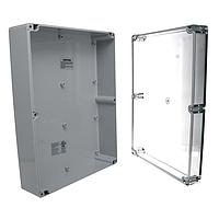 Bud Industries PN-1342-AC PCB Enclosure IP68 NEMA 6P Box with Clear Cover (11.8 X 9.1 X 3.4 In)