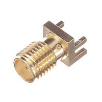 Radiall R124423243 PCB Receptacles SMA / STRAIGHT JACK RECEPTACLE FOR PCB SMT TYPE - EDGE CARD.