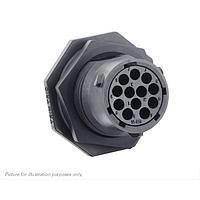 Eaton Souriau-Sunbank UTSX71492S Receptacles Jam nut receptacle, without backshell, for 12 female contacts, IP68/69K