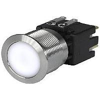 Schurter 1241.8554 Pushbutton Switches 12A, 250VAC, 19mm BRIGHT WHITE 2 POLE