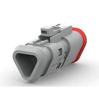 DEUTSCH - TE Connectivity 2-2303816-2 Automotive Connectors DT06-3S-TN81, PLG, 3P, GRY, N, SNAPXCAP