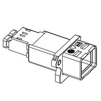 HARTING 09574420511000 Receptacle PushPull LC Duplex Multimode GOF plstc