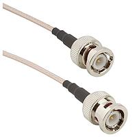 Amphenol RF 115101-01-06.00 RF Cable Assemblies STR/BNC Plug on RG-316 cable, 6 in