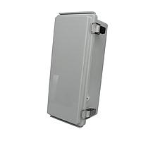 Bud Industries PTQ-11042 NEMA/IP Rated PC+10% Fiberglass Box with Stainless Steel Latch (4.3 X 10.2 X 3.9 In)