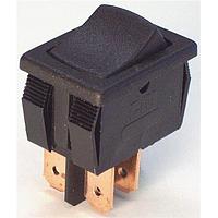 CW Industries GRS-4021B-0000 Rocker Switches DPST BLK OFF-MOM