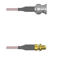 Amphenol Custom Cable Q-0M031000H084i RF Cable Assemblies BNC-SP/SMA-SJB G142 84I