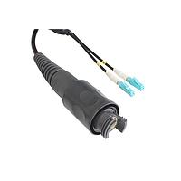 Bulgin PXEB5202B050 Multimode 2 Channel Plug to LC Connector Cable Assembly