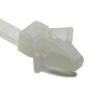 HellermannTyton 126-00117 Cable Tie Mounts 1-Piece Cable Tie with Arrowhead Mount with Wings, 8"L, 50lb, 0.24 - 0.26" Hole Dia, PA66, Natural, 500/bg