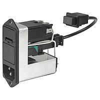 Schurter CD44.4199.151 Inlets CD PWR ENTRY MODULE W. FILTER 6A BZ