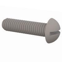 Essentra Components 011032R075 Round Slotted Round Slotted Screw, #10-32 Thread, 3/4 Lg