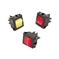 Carling Technologies LRGSCK611-RS-B-B/250N Rocker Switch 15A 250VAC Red Act 250V NEON OFF-NON-ON