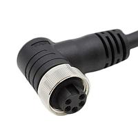 Bulgin PXPTPU78RAF05ACL020PUR Sensor Cables / Actuator Cables 5 Contacts 7/8" Right Angled Female 2m Cable