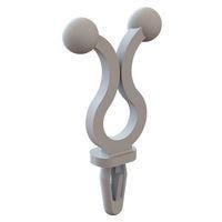 Essentra Components 23EZS0250C0040 Twist Tie Mounts Twist Lock, Snap in, .250 Hold, .040 Spacer