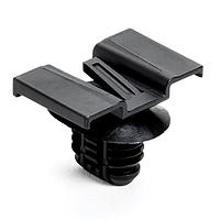 HellermannTyton 151-01136 Connector Clip Conn. Clip w/Fir Tree, 0.51-6.5mm Panel Thick., 8.0x15.0 mm Hole Dia., PA66HIRHSUV, Black, 4000/ctn
