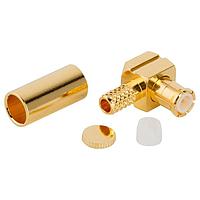 Amphenol RF 252119 Connectors MCX R/A CRIMP PLUG 316 GOLD DB