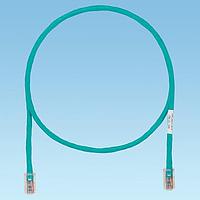 Panduit UTPCH1GRY Cat 5e Copper Patch Cord, Cat 5e, Green UTP Cab
