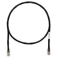 Panduit UTPCH1MBLY Cat 5e Copper Patch Cord, Cat 5e, Black UTP Cab