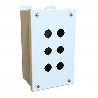Hammond Manufacturing MPB6LG Pushbutton Enclosures 6 HOLE 22MM PUSHBUTTON BOX