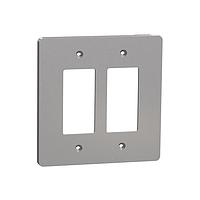 Square D SQWS141002GY Cover Frame 2 GANG MID+ WALL PLATE GY