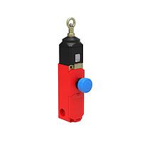 Banner Engineering RP-LS42F-25L Cable Pull Switches Heavy Duty Plastic Emergency Stop Rope Pull; Ring Attachment, 25 m Max Range; Latch Actuation, 2 NC Safety Contacts; 2 NO Aux Contact