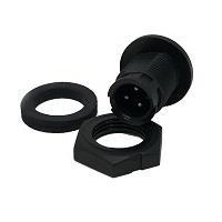 CONXALL 17281-3PG-300 Connectors 3P Panel Mt. Pin PC Tail .187"