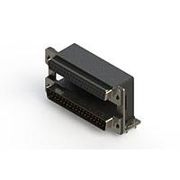 EDAC 664-037-264-038 Dual Port D-Sub Connectors Right-angle Dual Port D-Sub Connector