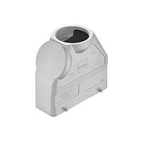 HARTING 19628240429 Headers & Wire Housings 24B EMC Hood Top Entry, Double Lever, Extra High Construction, M50