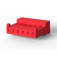 AMP Connectors - TE Connectivity 3-644463-6 Receptacle Housing 6P CONN ASSY 22 AWG RED