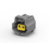 AMP Connectors - TE Connectivity 2822363-2 Housings EJ-2 DBL LOCK PLUG 2P ASSY B GRAY