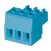 Same Sky (formerly CUI Devices) TBP02P1-381-08BE Plugs Terminal block, pluggable, 3.81, plug, 8 pole, slotted screw, blue