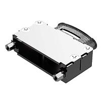 Amphenol Positronic D104000AWNT20/AA Banded Backshell D-Sub Backshell Low Profile,Band Ellipt Top slot, F,4-40 treads/washer set,Sz 6